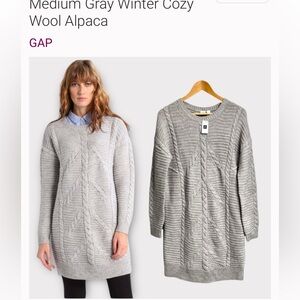 Gap cable knit sweater dress size xs